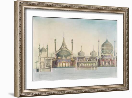 Longitudinal Section-John Nash-Framed Giclee Print