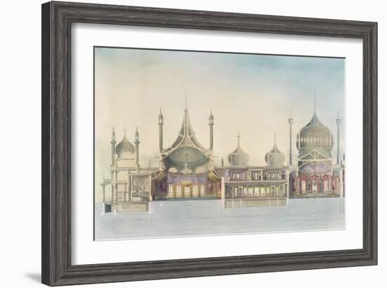 Longitudinal Section-John Nash-Framed Giclee Print