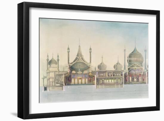 Longitudinal Section-John Nash-Framed Giclee Print