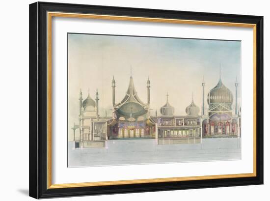 Longitudinal Section-John Nash-Framed Giclee Print