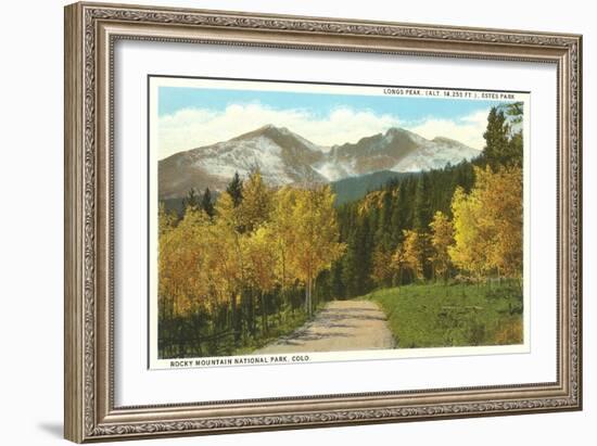 Longs Peak, Estes Park, Colorado-null-Framed Art Print