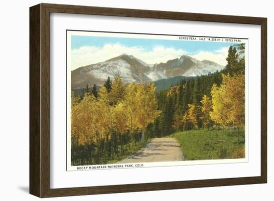 Longs Peak, Estes Park, Colorado-null-Framed Art Print