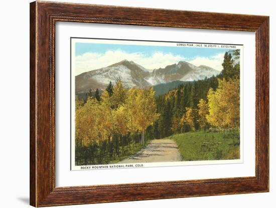 Longs Peak, Estes Park, Colorado-null-Framed Art Print