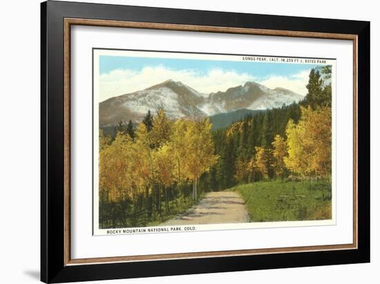 Longs Peak, Estes Park, Colorado-null-Framed Art Print