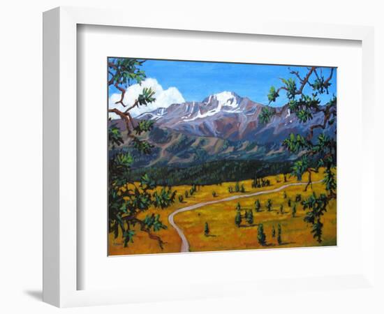 Longs Peak from Estes Park, Colorado-Patty Baker-Framed Art Print