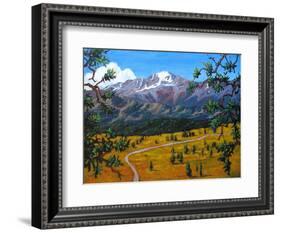 Longs Peak from Estes Park, Colorado-Patty Baker-Framed Art Print