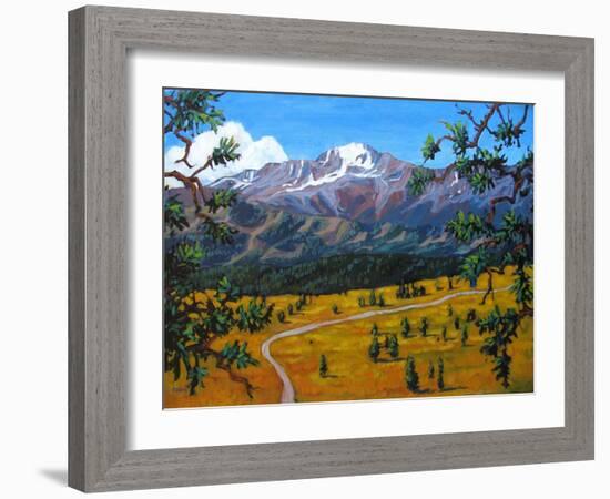 Longs Peak from Estes Park, Colorado-Patty Baker-Framed Art Print