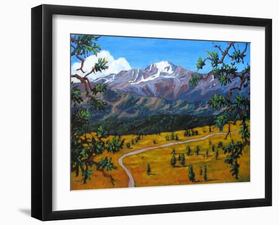 Longs Peak from Estes Park, Colorado-Patty Baker-Framed Art Print