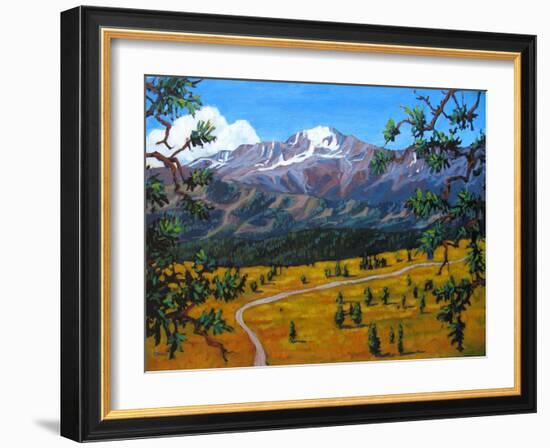 Longs Peak from Estes Park, Colorado-Patty Baker-Framed Art Print