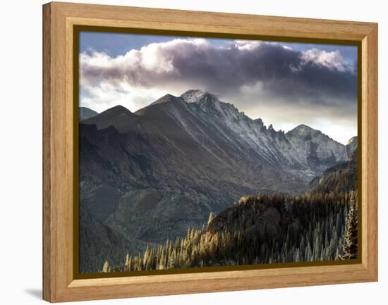 Longs Peak in Rocky Mountain National Park Near Estes Park, Colorado.-Ryan Wright-Framed Premier Image Canvas