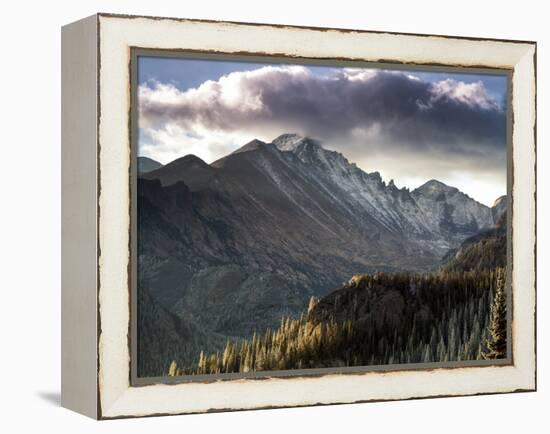 Longs Peak in Rocky Mountain National Park Near Estes Park, Colorado.-Ryan Wright-Framed Premier Image Canvas