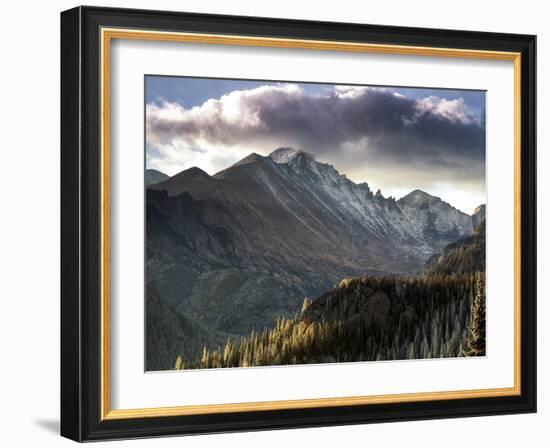 Longs Peak in Rocky Mountain National Park Near Estes Park, Colorado.-Ryan Wright-Framed Photographic Print