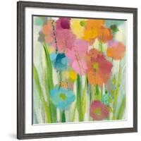 Longstem Bouquet I Square II-Silvia Vassileva-Framed Art Print