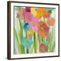 Longstem Bouquet I Square II-Silvia Vassileva-Framed Art Print