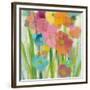 Longstem Bouquet I Square II-Silvia Vassileva-Framed Art Print