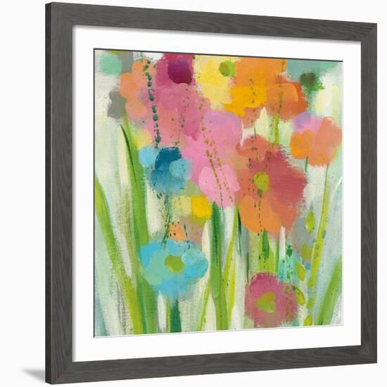 Longstem Bouquet I Square II-Silvia Vassileva-Framed Art Print