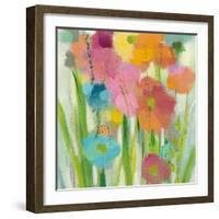 Longstem Bouquet I Square II-Silvia Vassileva-Framed Art Print