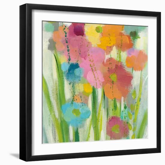 Longstem Bouquet I Square II-Silvia Vassileva-Framed Art Print