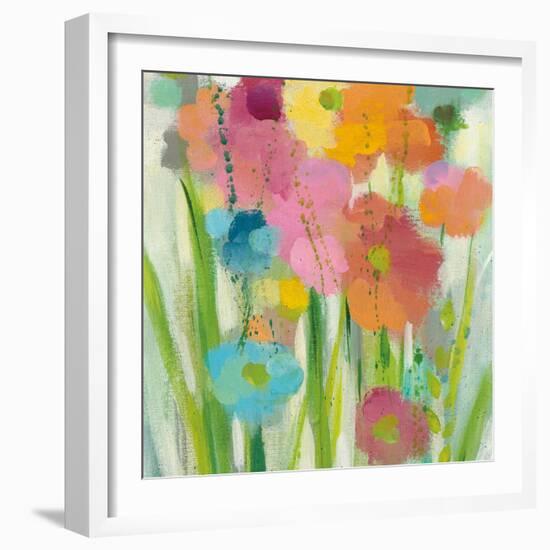 Longstem Bouquet I Square II-Silvia Vassileva-Framed Art Print