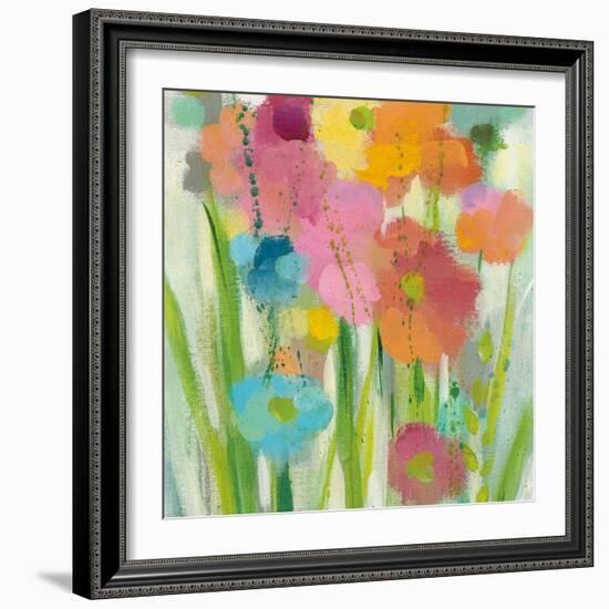 Longstem Bouquet I Square II-Silvia Vassileva-Framed Art Print