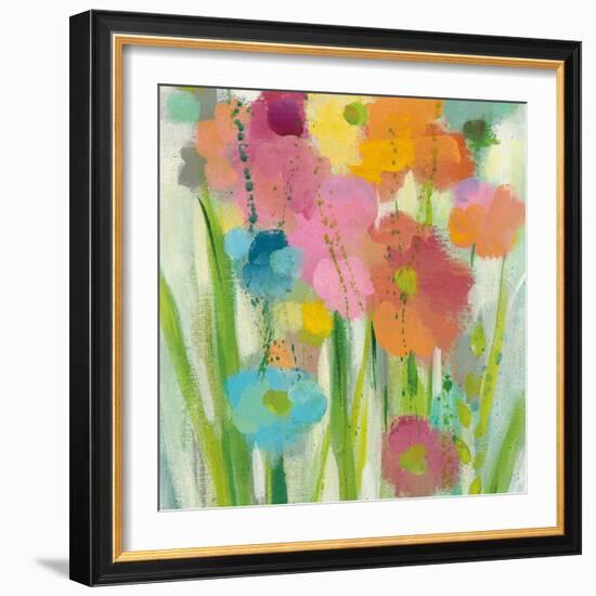 Longstem Bouquet I Square II-Silvia Vassileva-Framed Art Print