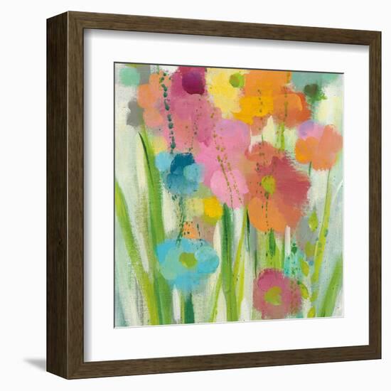 Longstem Bouquet I Square II-Silvia Vassileva-Framed Art Print