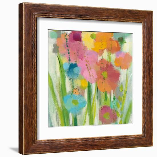 Longstem Bouquet I Square II-Silvia Vassileva-Framed Art Print