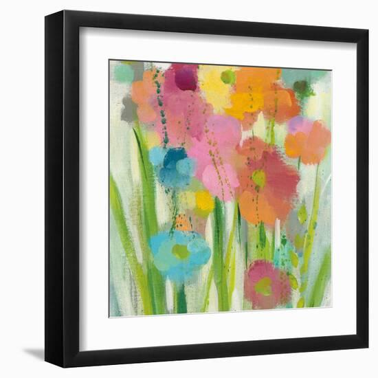 Longstem Bouquet I Square II-Silvia Vassileva-Framed Art Print