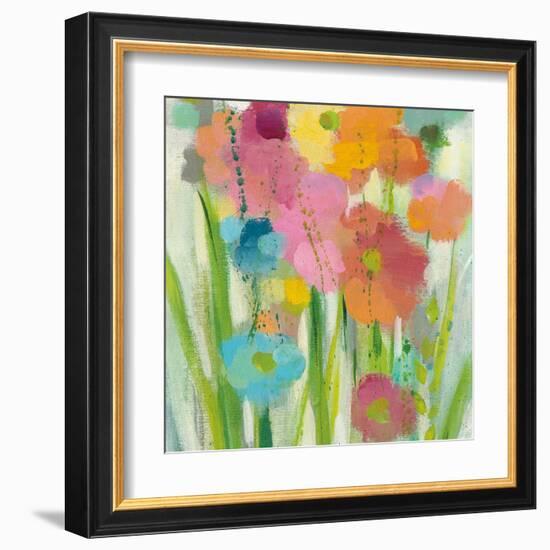 Longstem Bouquet I Square II-Silvia Vassileva-Framed Art Print