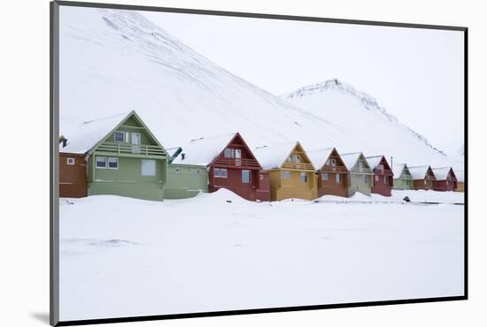 Longyearbyen Houses, Spitsbergen, Svalbard, Arctic Circle, Norway, Scandinavia-Stephen Studd-Mounted Photographic Print
