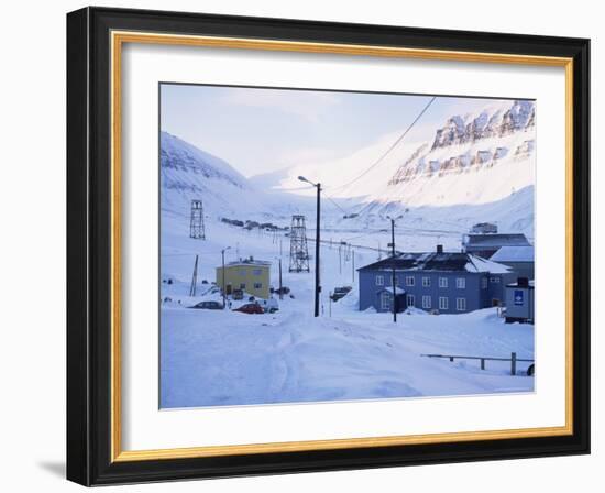 Longyearbyen, Spitsbergen, Norway, Scandinavia-David Lomax-Framed Photographic Print