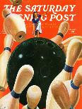 "Dog on the Field," Saturday Evening Post Cover, October 18, 1941-Lonie Bee-Giclee Print