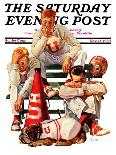 "But Ref!," Saturday Evening Post Cover, October 22, 1938-Lonie Bee-Framed Giclee Print