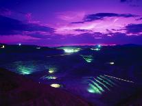 Open-Pit Mining Site at Copper Mine at Night, NM-Lonnie Duka-Premier Image Canvas