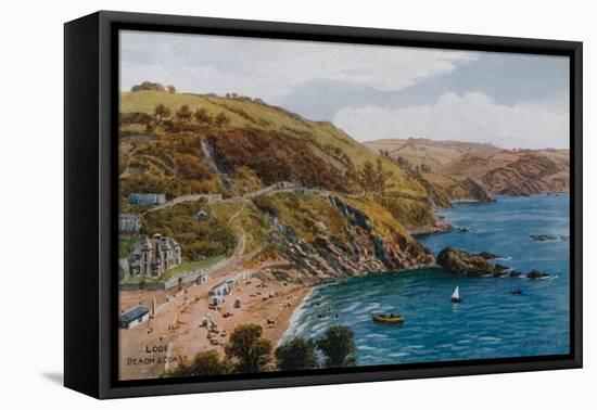 Looe, Beach and Coast-Alfred Robert Quinton-Framed Premier Image Canvas