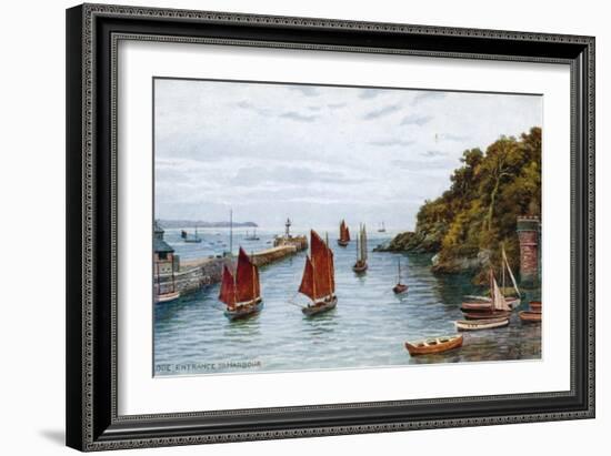 Looe, Entrance to Harbour-Alfred Robert Quinton-Framed Giclee Print