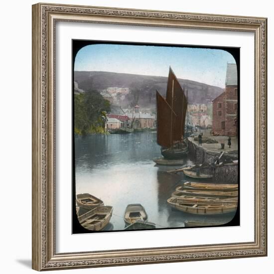 Looe, from the Quay, Cornwall, Late 19th or Early 20th Century-null-Framed Giclee Print