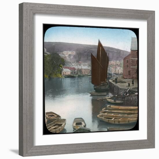 Looe, from the Quay, Cornwall, Late 19th or Early 20th Century-null-Framed Giclee Print