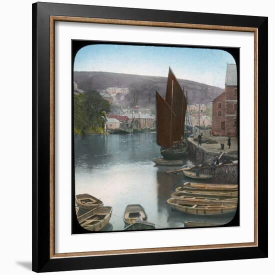 Looe, from the Quay, Cornwall, Late 19th or Early 20th Century-null-Framed Giclee Print