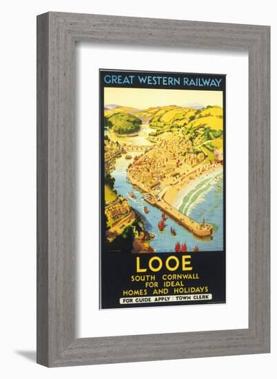 Looe, South Cornwall-null-Framed Art Print