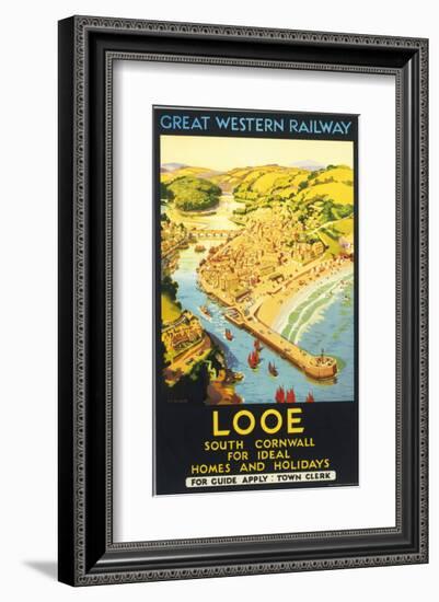 Looe, South Cornwall-null-Framed Art Print