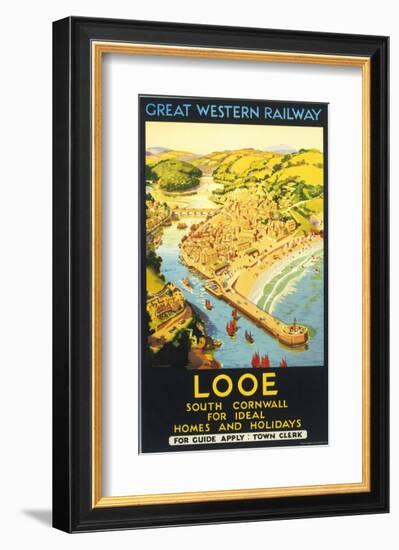 Looe, South Cornwall-null-Framed Art Print