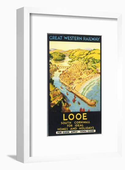 Looe, South Cornwall-null-Framed Art Print