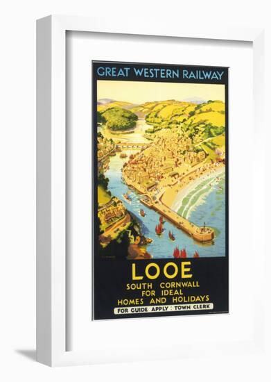 Looe, South Cornwall-null-Framed Art Print