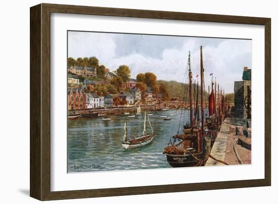 Looe, the Quay-Alfred Robert Quinton-Framed Giclee Print