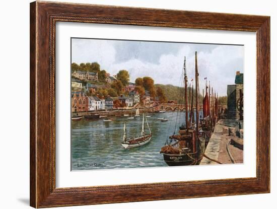 Looe, the Quay-Alfred Robert Quinton-Framed Giclee Print