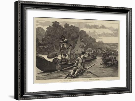Look Ahead, Sir! a Reminiscence of Henley Regatta-Arthur Hopkins-Framed Giclee Print