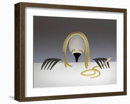 Look At Me, It's Spaghetti Hair! Part 2-Wieteke De Kogel-Framed Photographic Print