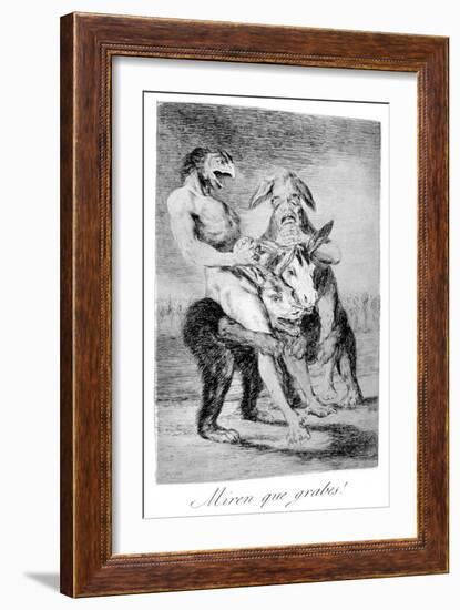 Look How Solemn They Are!, 1799-Francisco de Goya-Framed Giclee Print