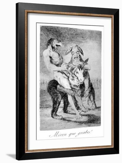 Look How Solemn They Are!, 1799-Francisco de Goya-Framed Giclee Print